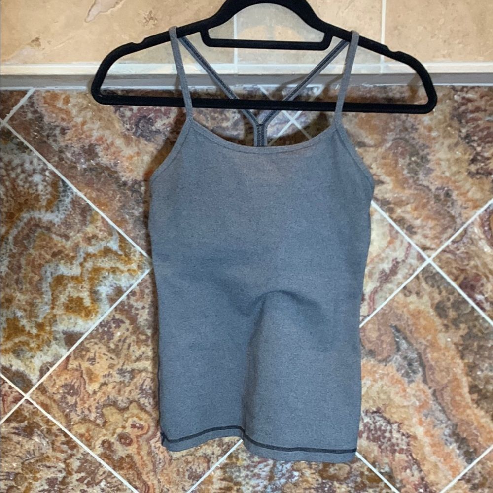 Lululemon Power Y Tank in Black Wee Stripe